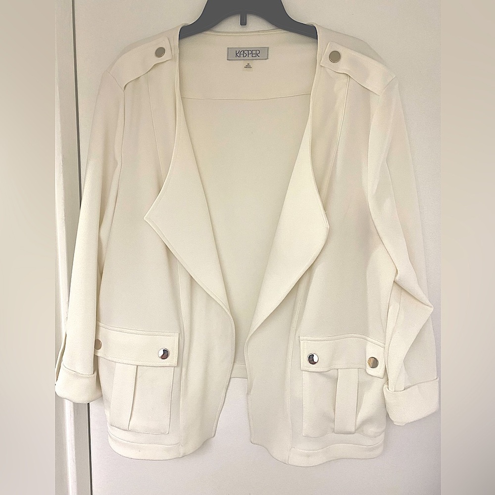 Kasper Cream Jacket size 3X